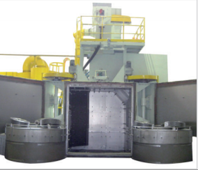 Trolley shot blasting machine