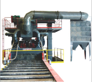 Roller shot blasting machine(steel plate and profiles)